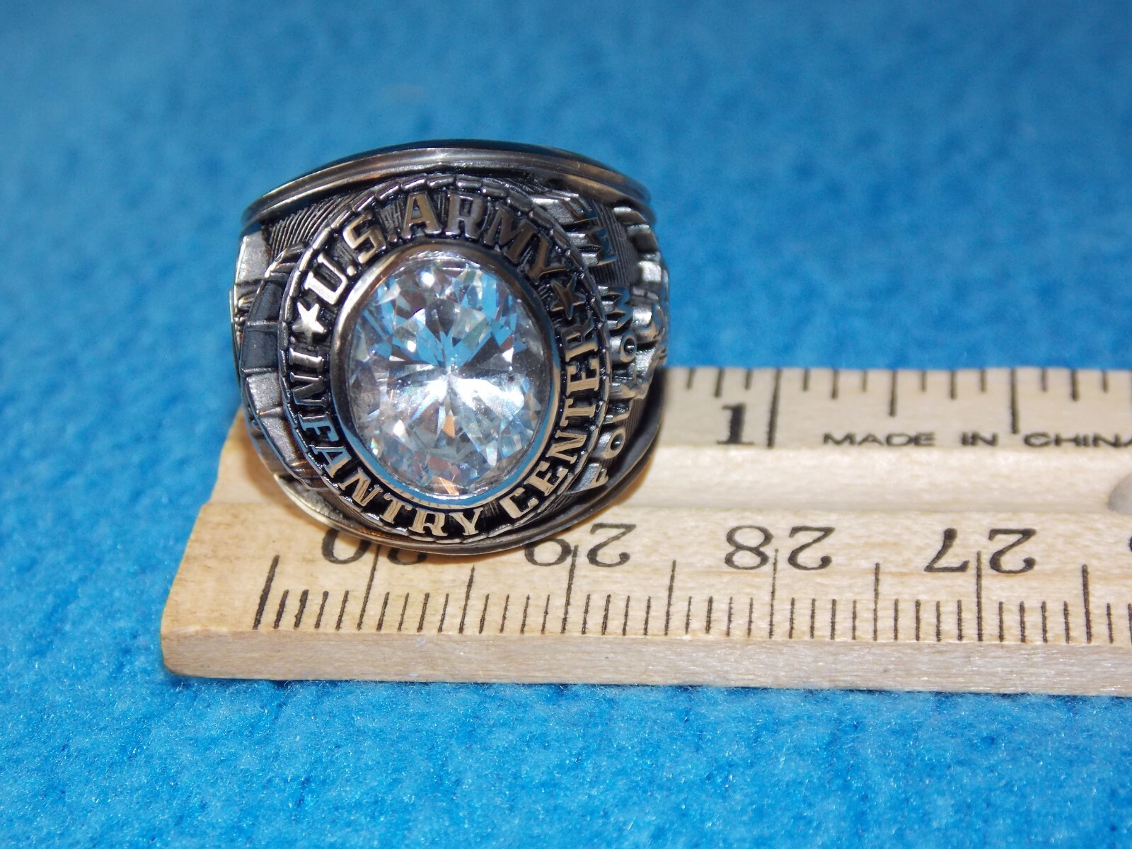 VINTAGE - U.S.ARMY INFANTRY RING - SIZE 11.75 - FOLLOW ME - NOS - ALPHA BRAND
