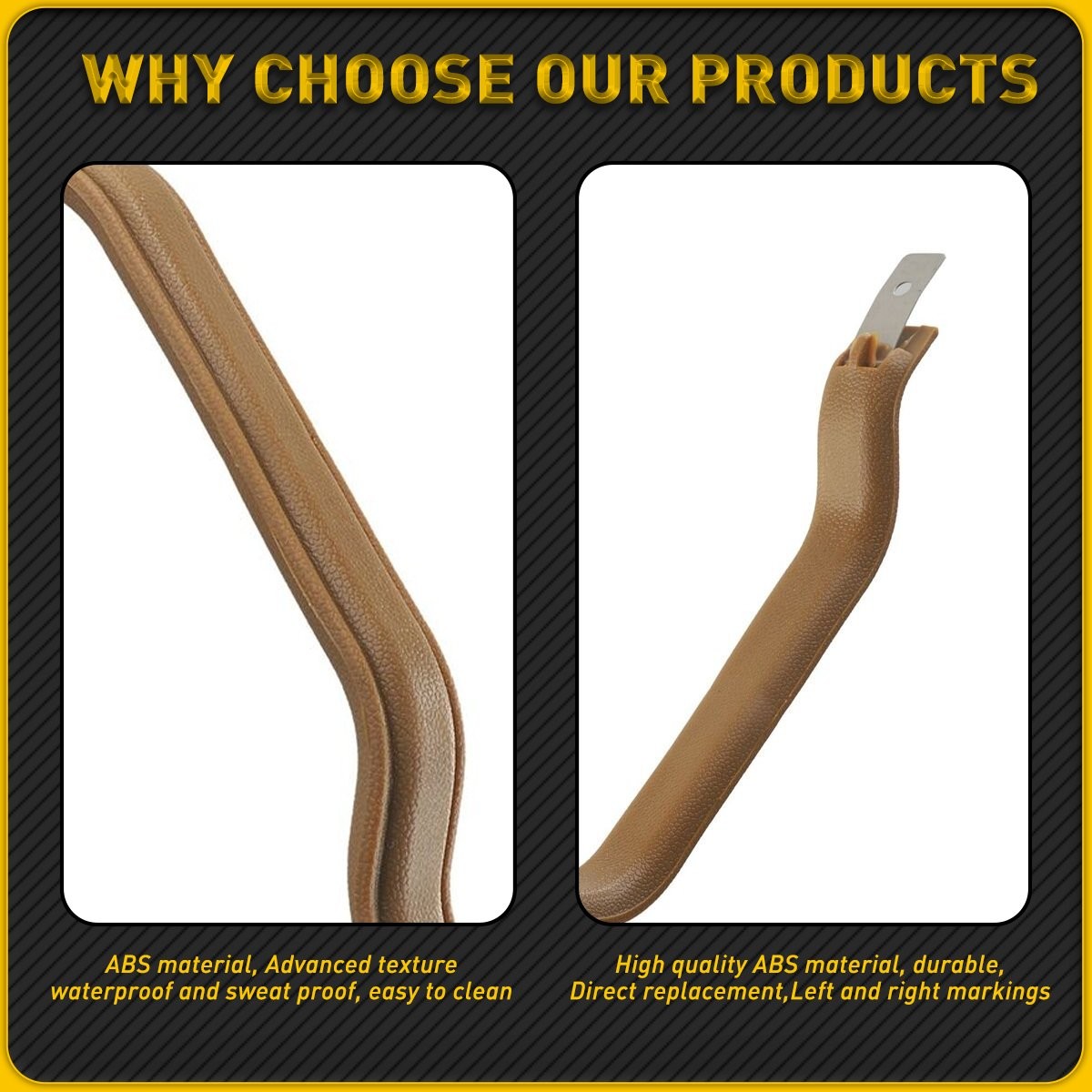NEW Tan Interior Door Pull Strap Inside Handle Set Pair FOR 87-95 YJ WRANGLER