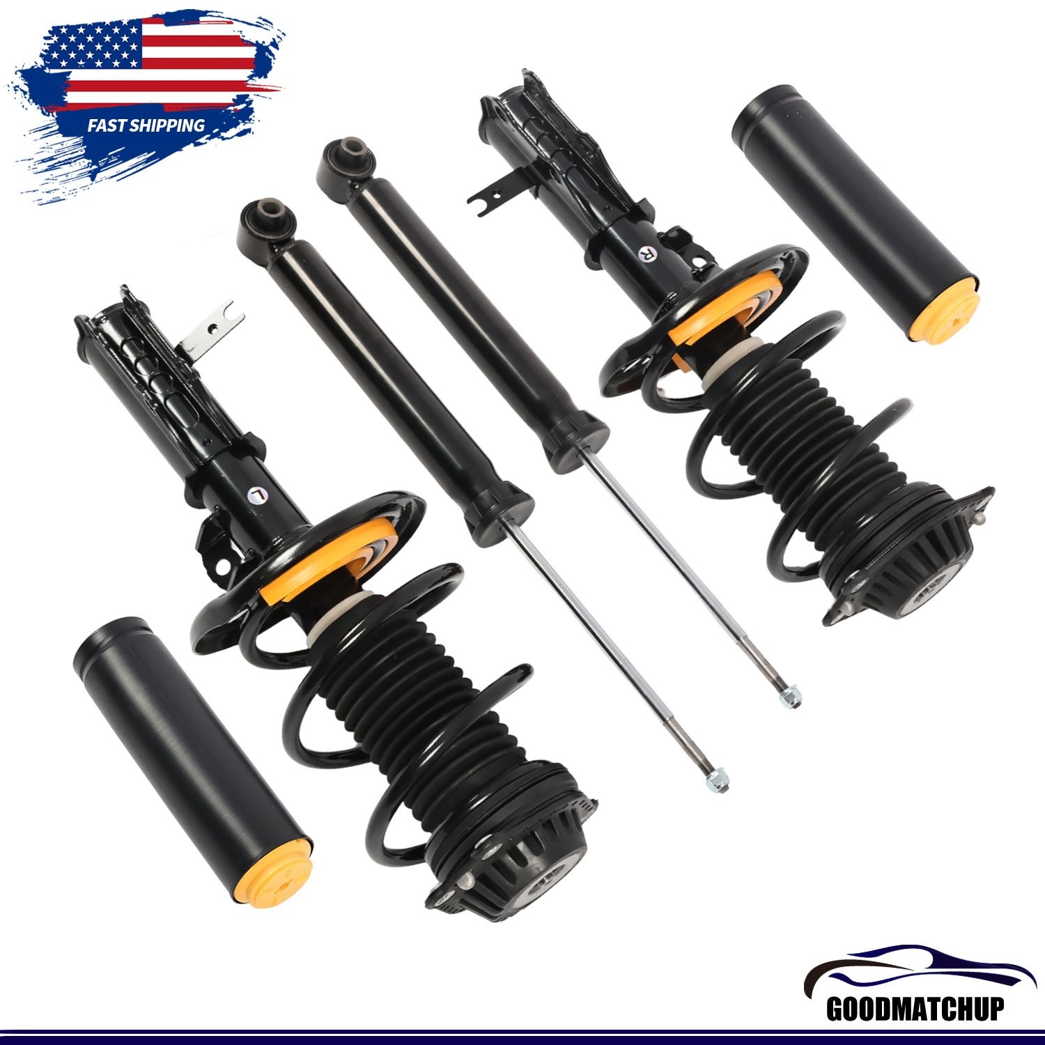 Front Rear Suspension Strut Shock Assembly Kit for 2016-2022 Chevrolet Malibu