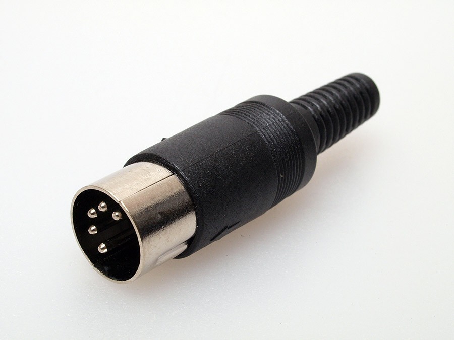 5 PCS 5 Pin DIN Male Connectors Solder Type US Seller Free Shipping