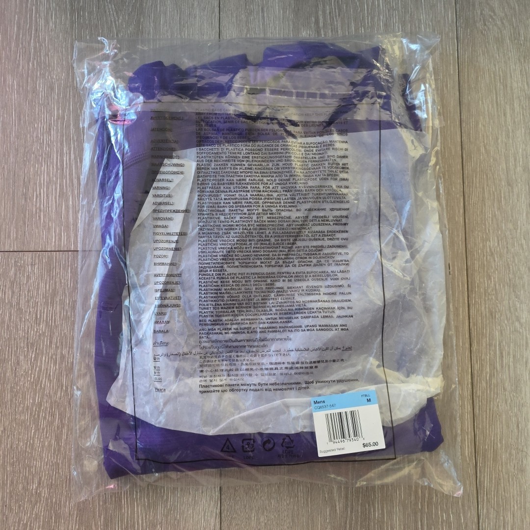 Nike Shirt Mens Base Layer Long Sleeve Mock Neck DriFit Cold Cq6537-547 M Purple