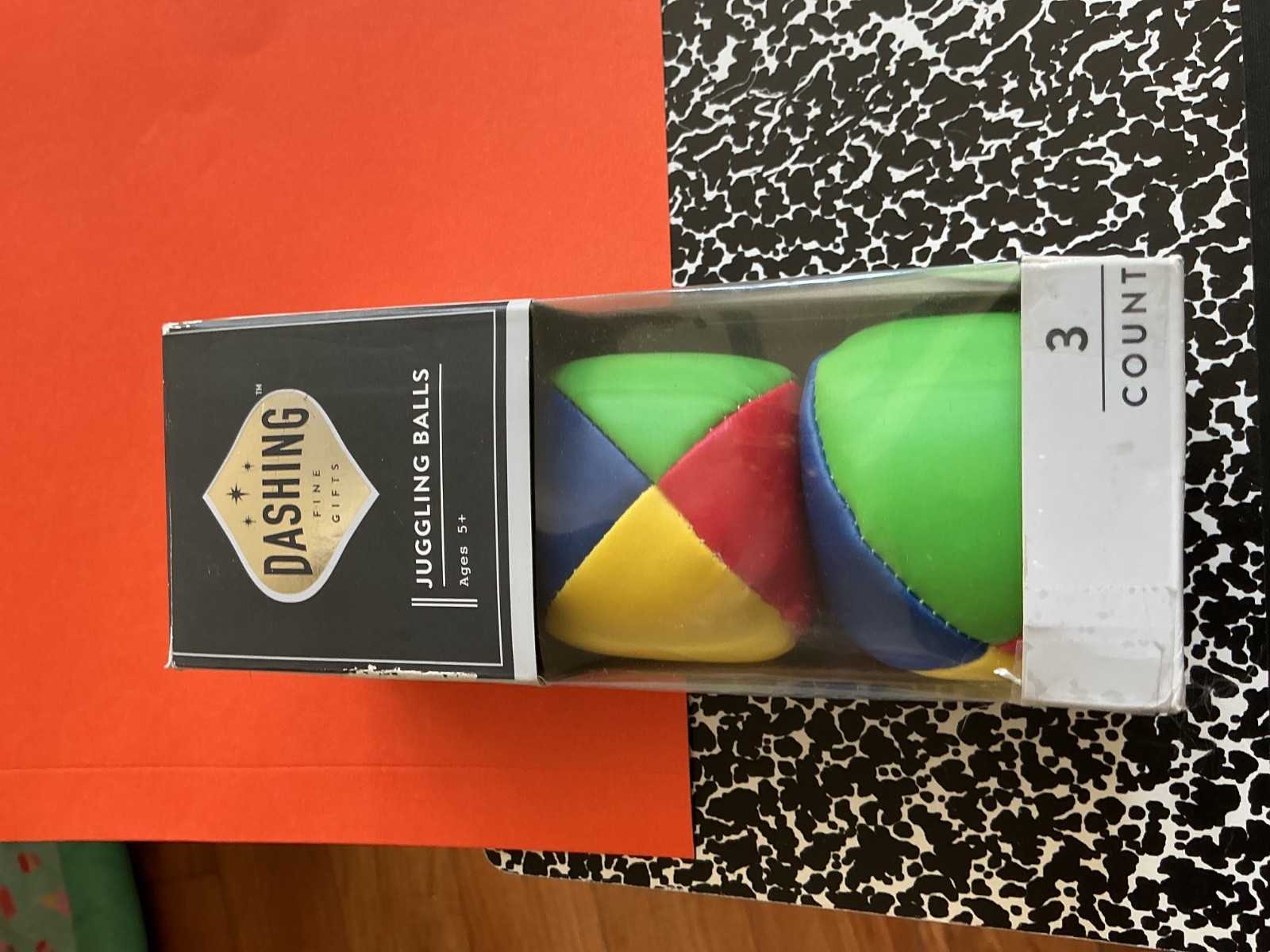 NEW!  BOX OF 3 COUNT DASHING JUGGLING BALLS MAGIC MAGICIAN SUPPLIES 2 Inch