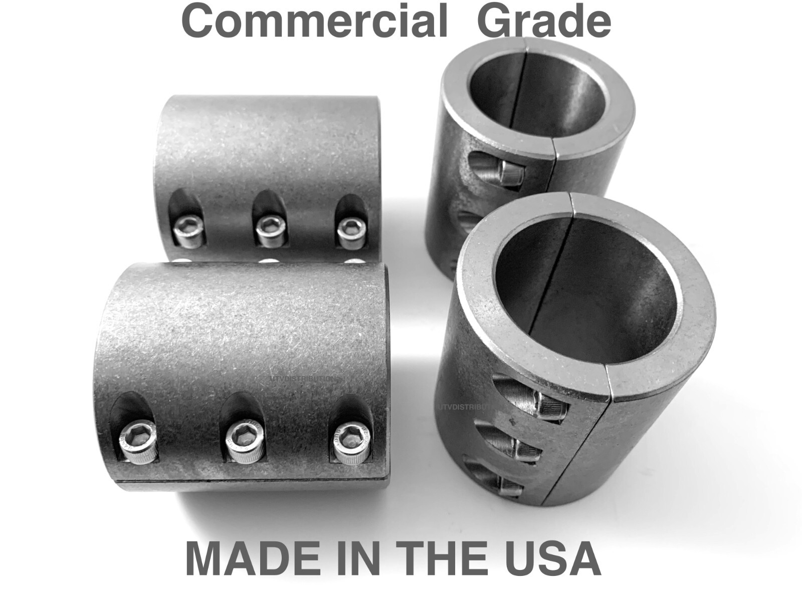 4 Steel tube clamps weldable bolt on 1.75" 1 3/4" roll cage mounts USA Made -L