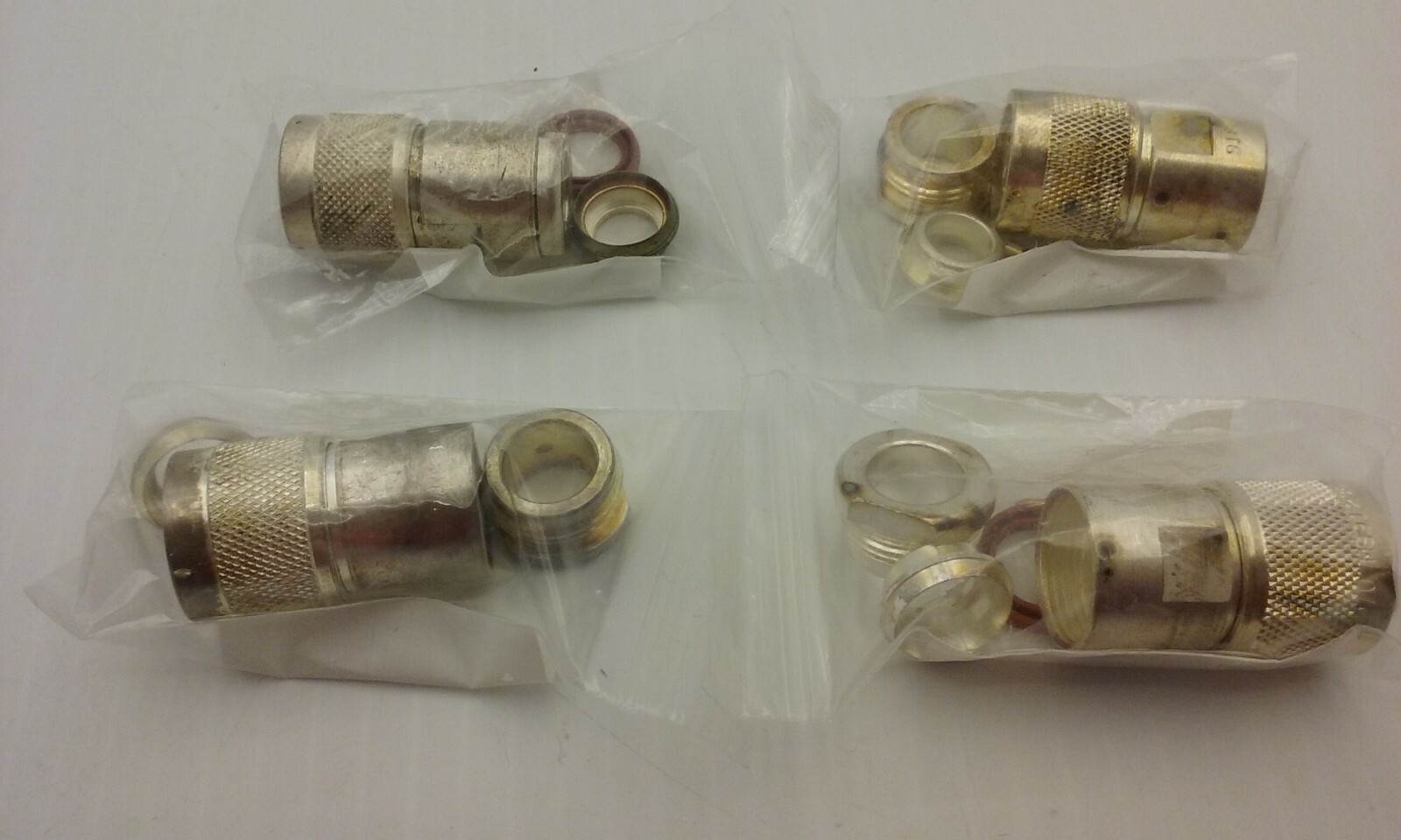 RF COAXIAL CONNECTOR UG-21D/U TYPE N (LOT OF 4) NNB