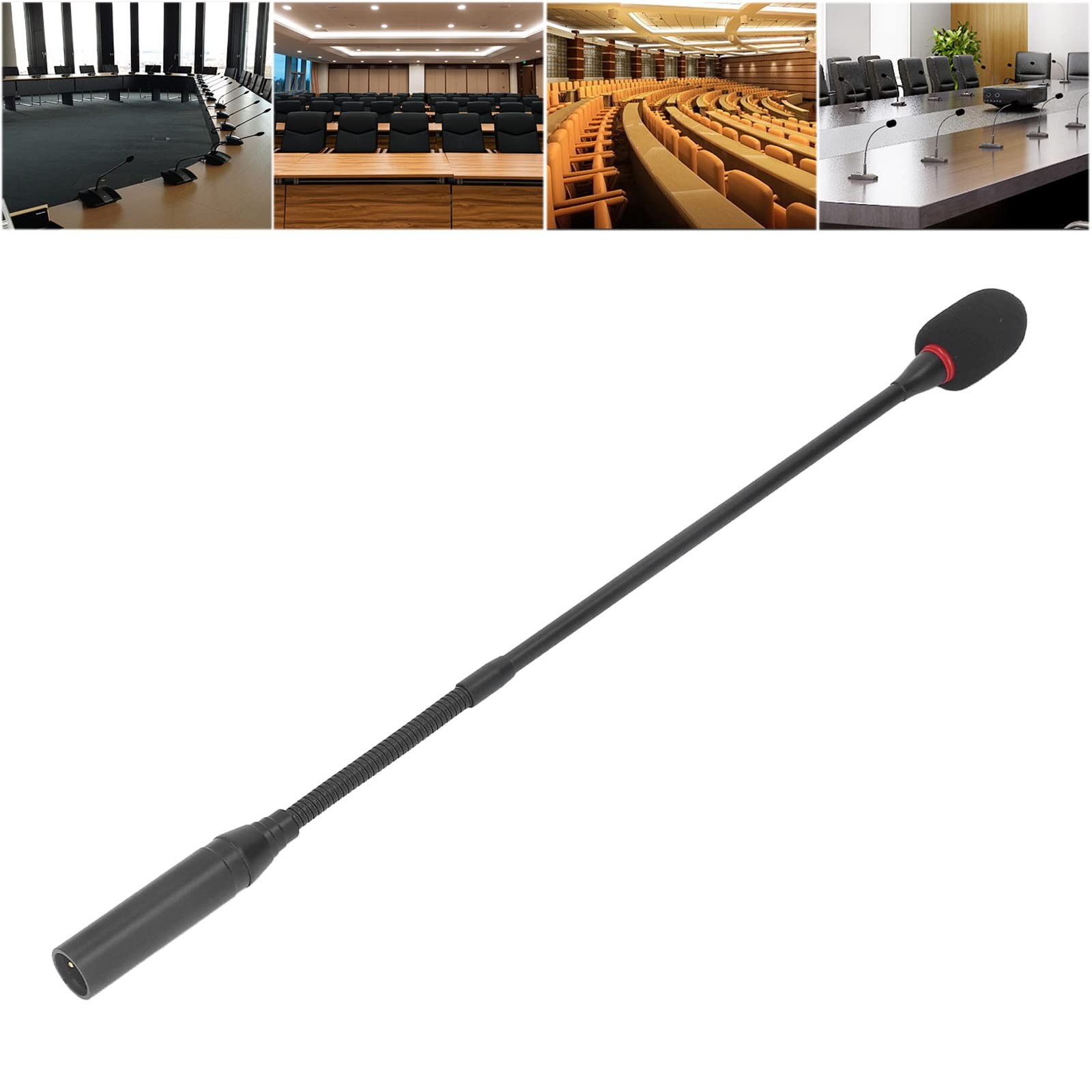 Dynamic Gooseneck Microphone, KIMISS Podium Microphone 17.7in...