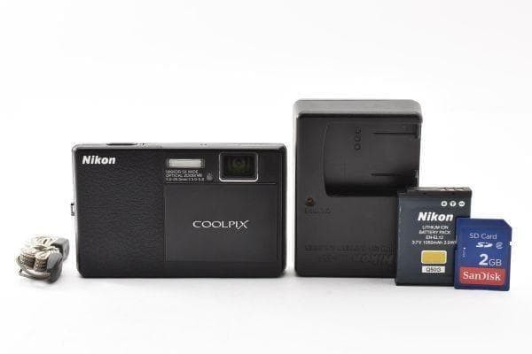 Nikon COOLPIX S70 Black Compact Digital Camera Tested Working Seller Japan