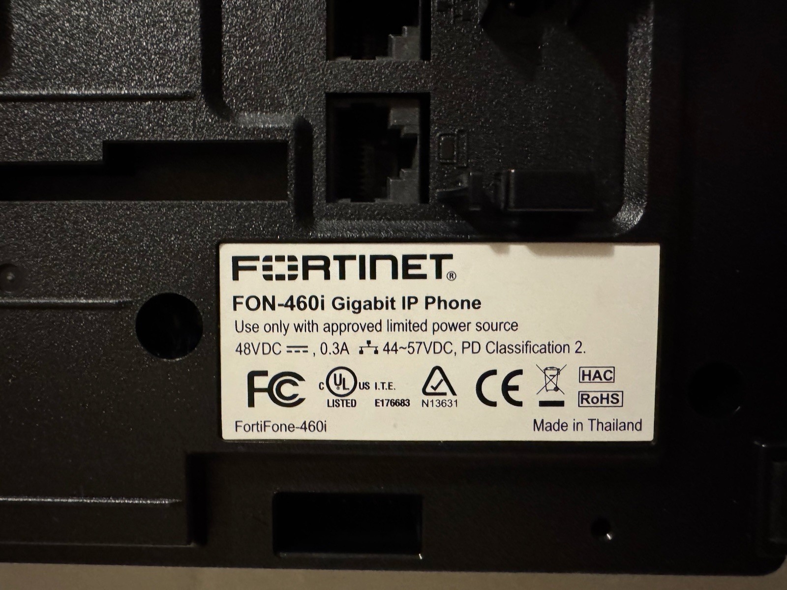 Fortivoice FVE-20E & 2 Fortivoice FON-460i phones