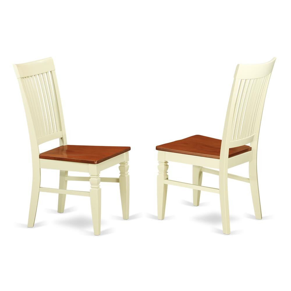 Dining Room Set Buttermilk & Cherry, NDWE5-WHI-W