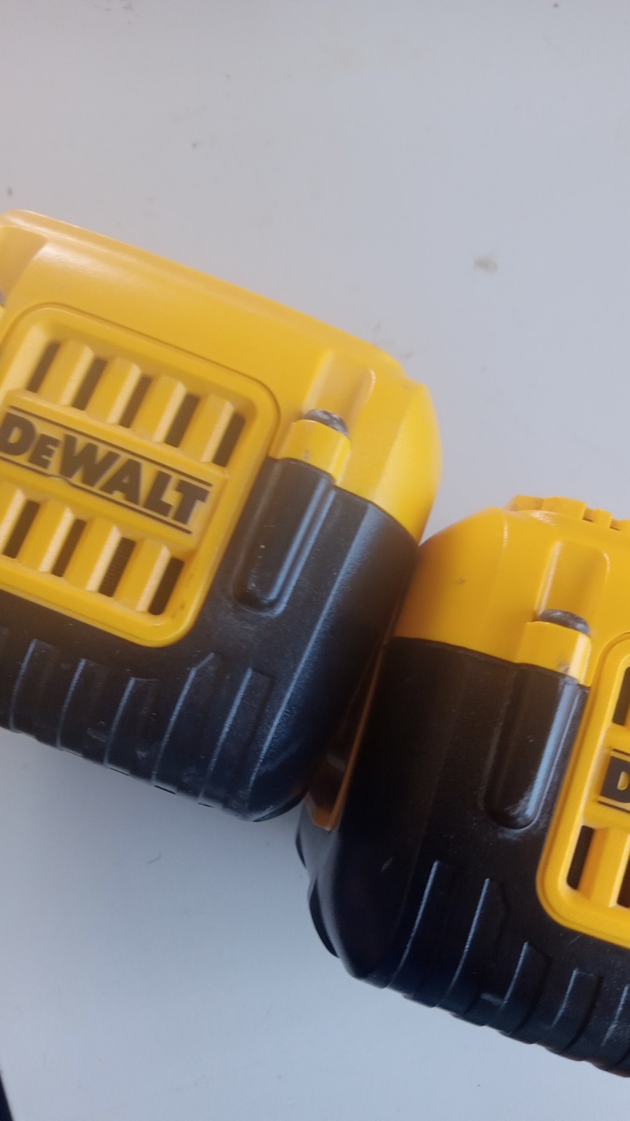 2 used dewalt 40 volt 7.5 battery for repairs