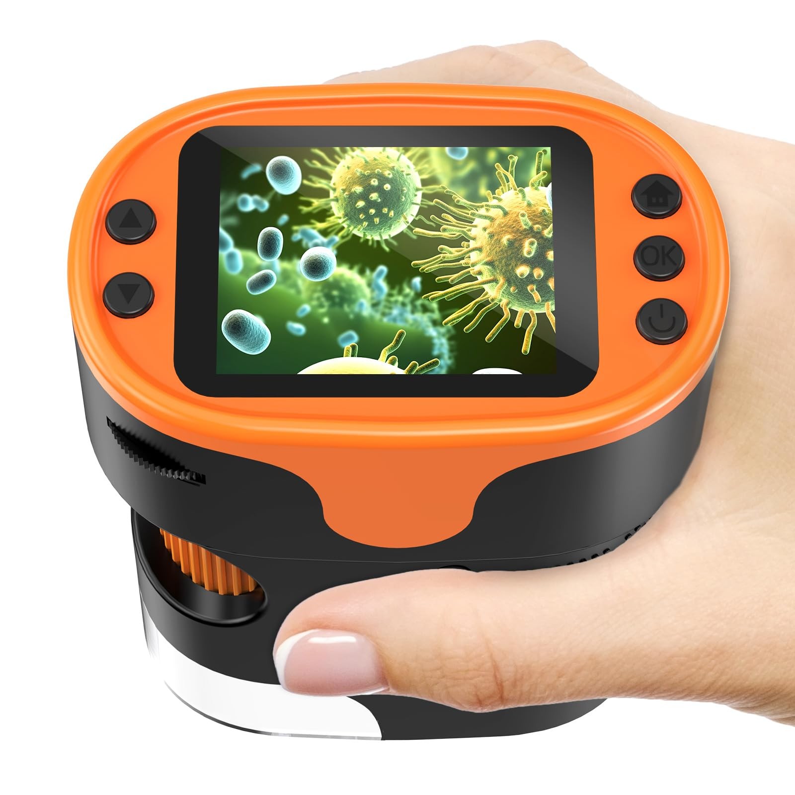 1000X 4K Handheld Digital Microscope with 2Inch Screen
