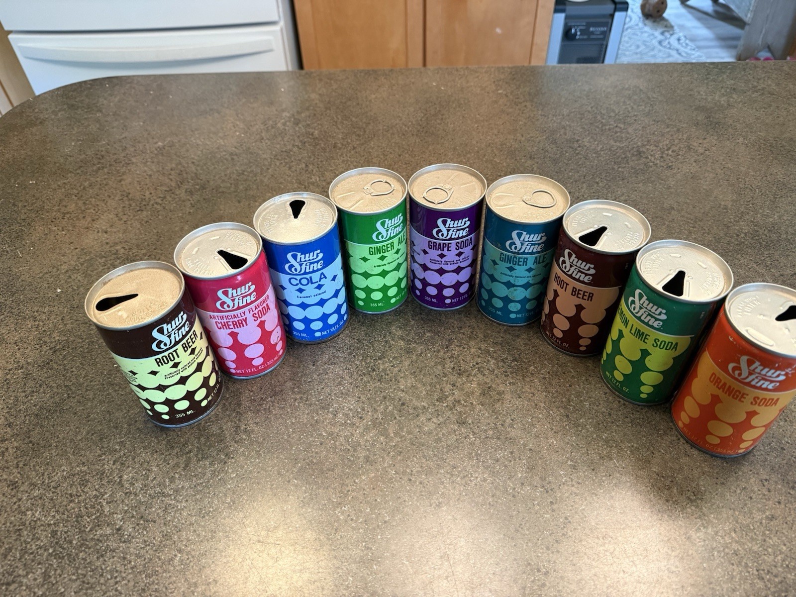 SHURFINE  9 LOT  SODA CAN SET CANTON, MASS 🇺🇸