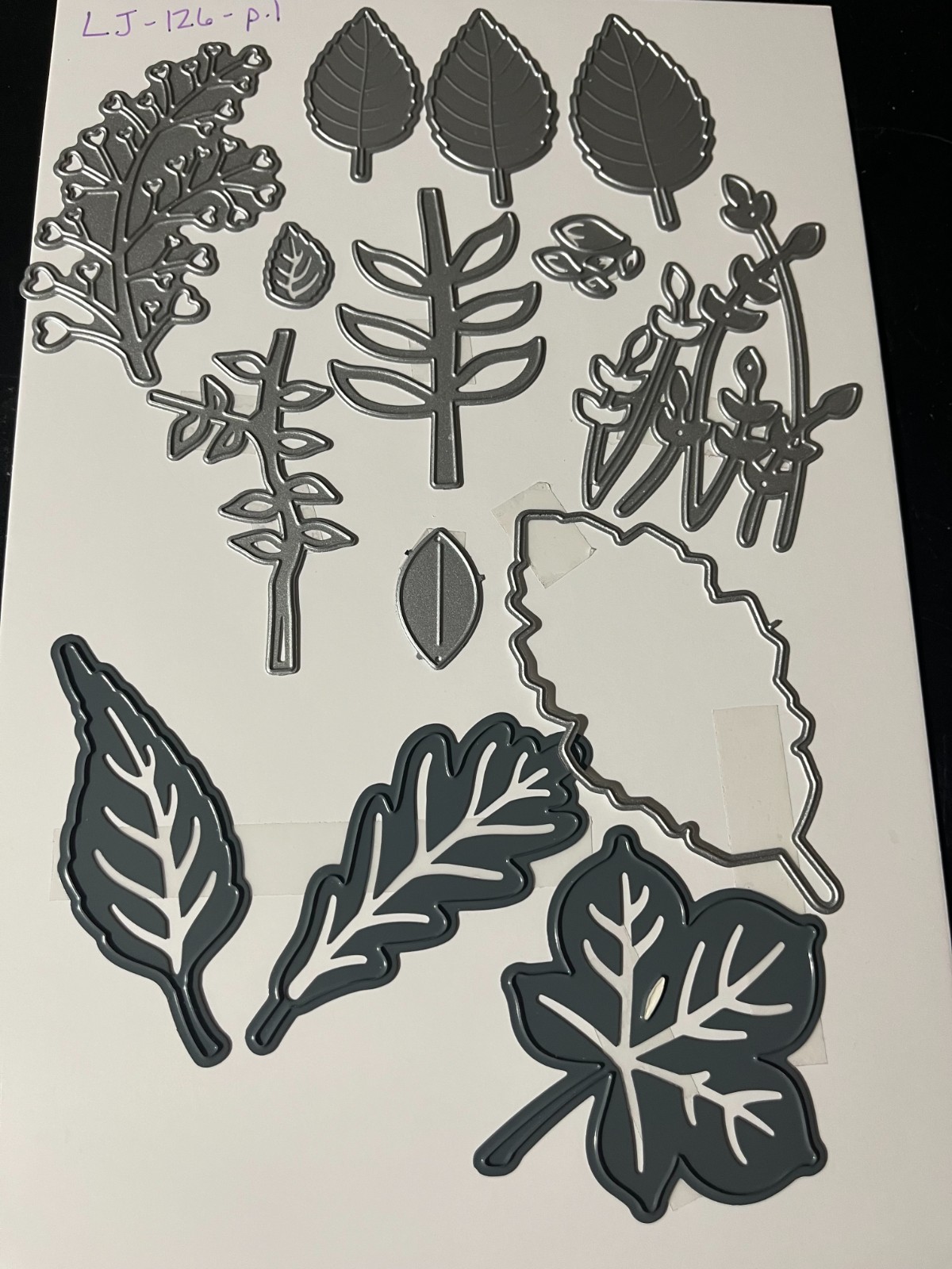 Metal Cardmaking dies-LJ-126-Small Leaf Collection-See Photos-Leaves