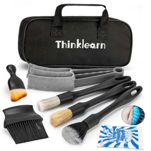 Car Detailing Kit, Car Interior Detailing Kit, Including 7Pcs Auto Detailing