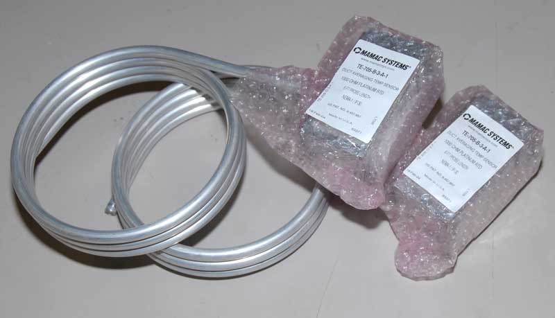 (2) NEW Mamac Systems TE-705-B-3-A-1 Duct Temp Sensor