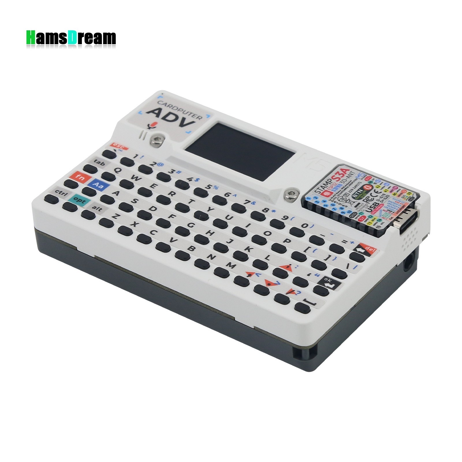 56-Key Programmable Card-sized Computer Development Board ES8311 Audio Decoding