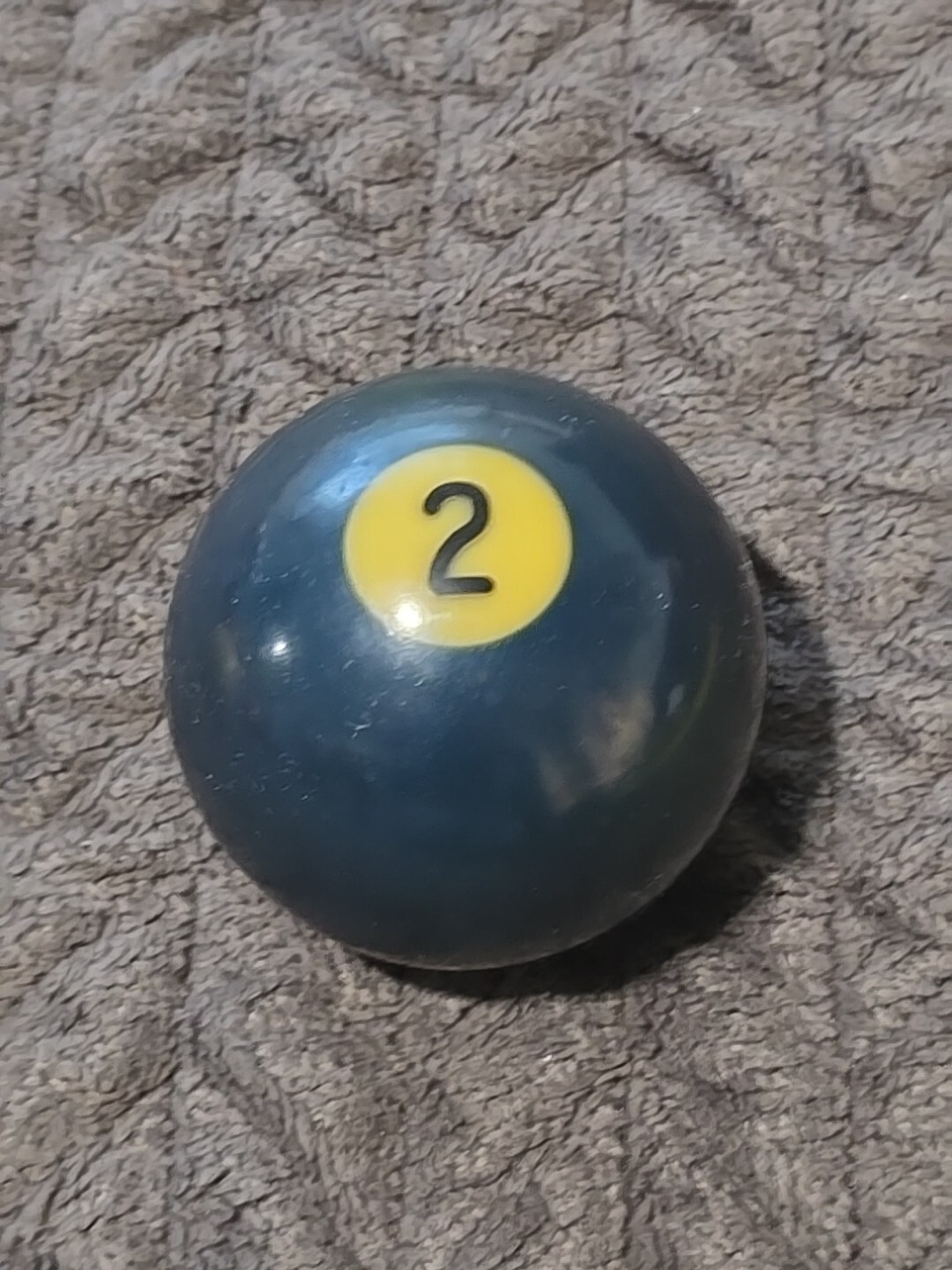 🎱Vintage Replacement Belgian(#2) Pool Ball~Billiards Solid Blue Ball 2"