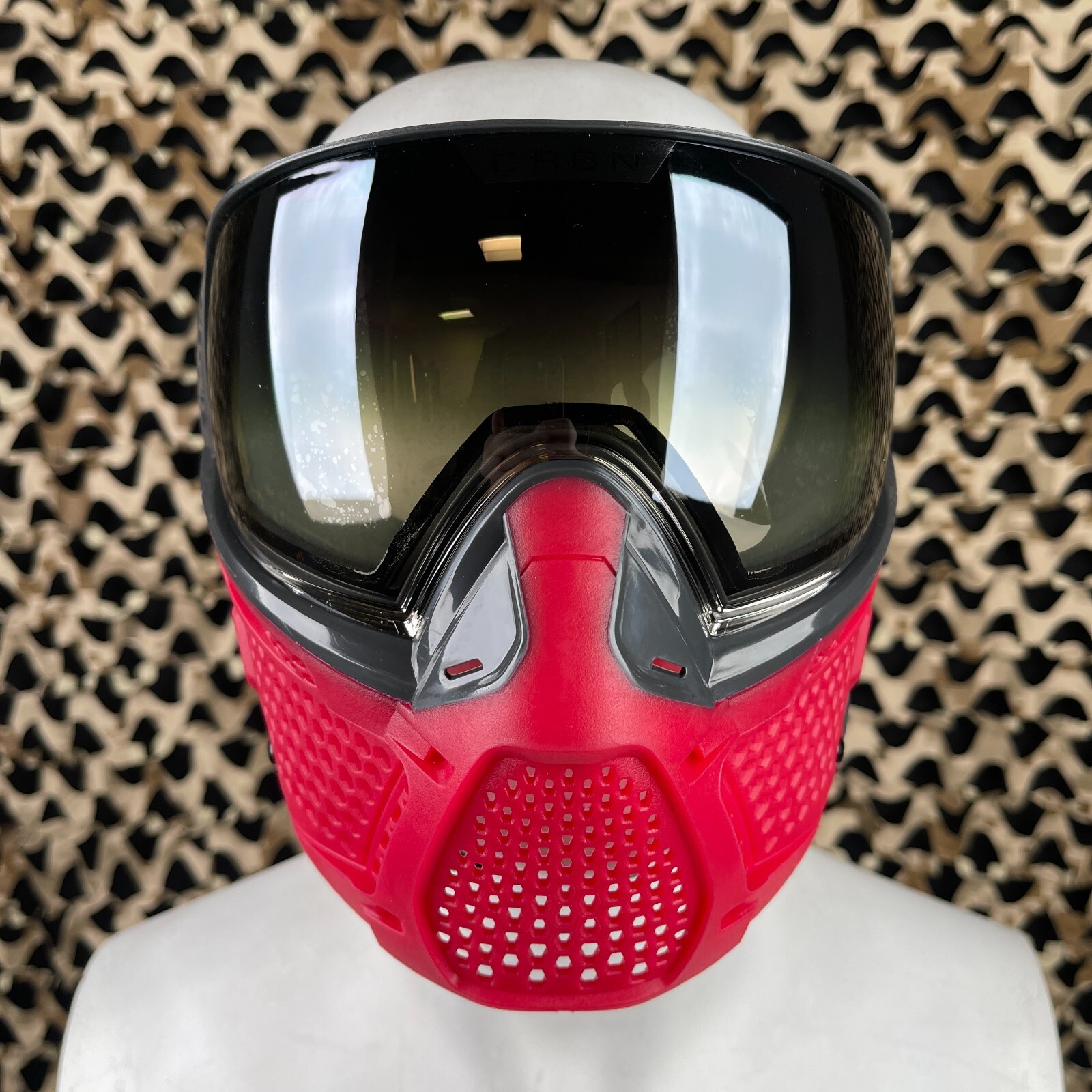 Carbon CRBN Zero SLD Paintball Mask (LC) - Crimson w/ Midlight Fade Silver Lens