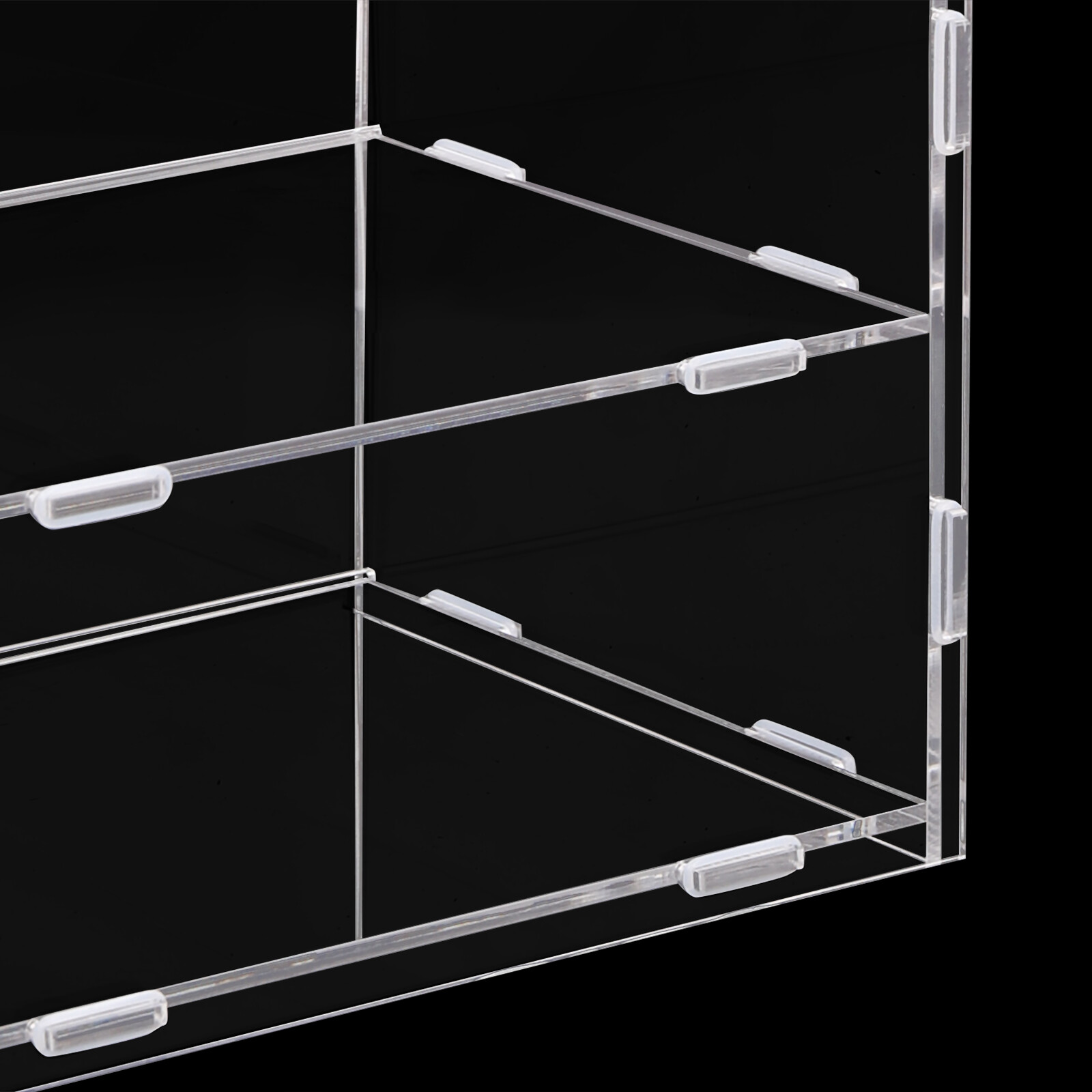 3 Layer Acrylic Display Case Bakery Retail Display Counter Cabinet Showcase
