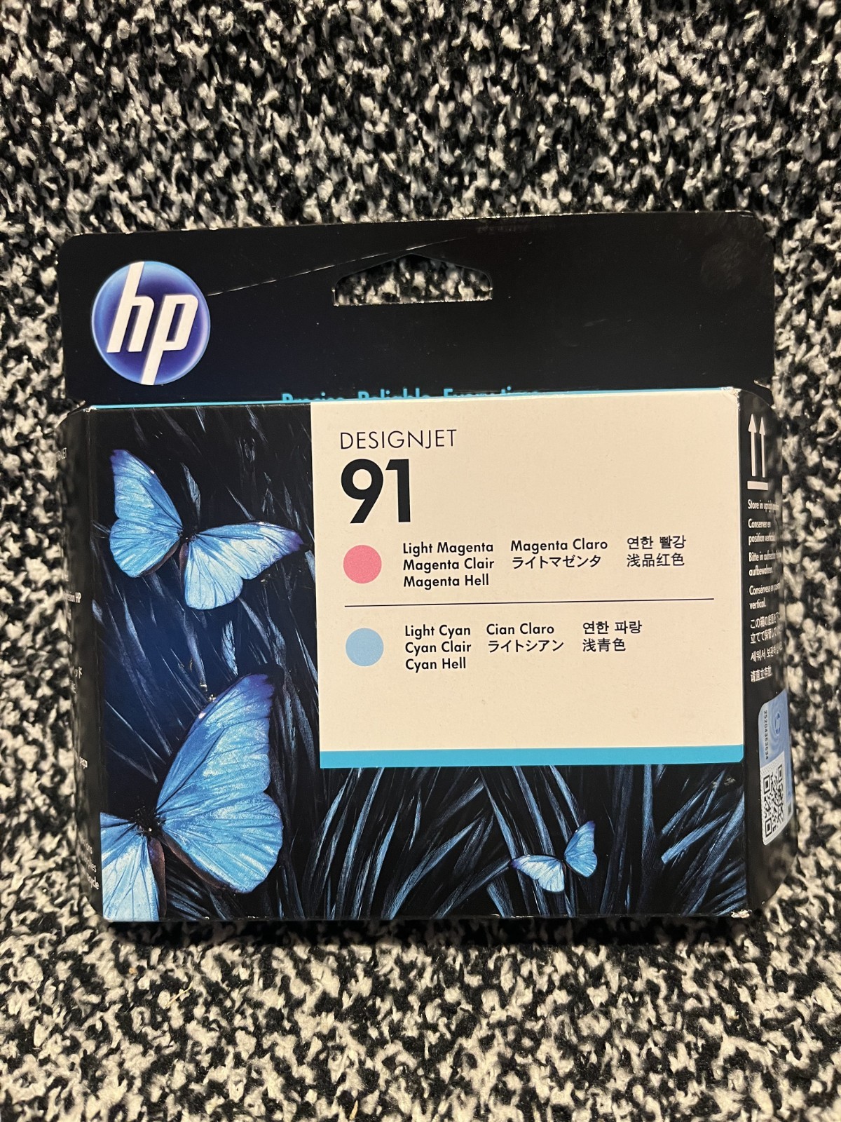 Genuine HP 91 Light Magenta & Light Cyan Printhead C9462A Date: March 2026