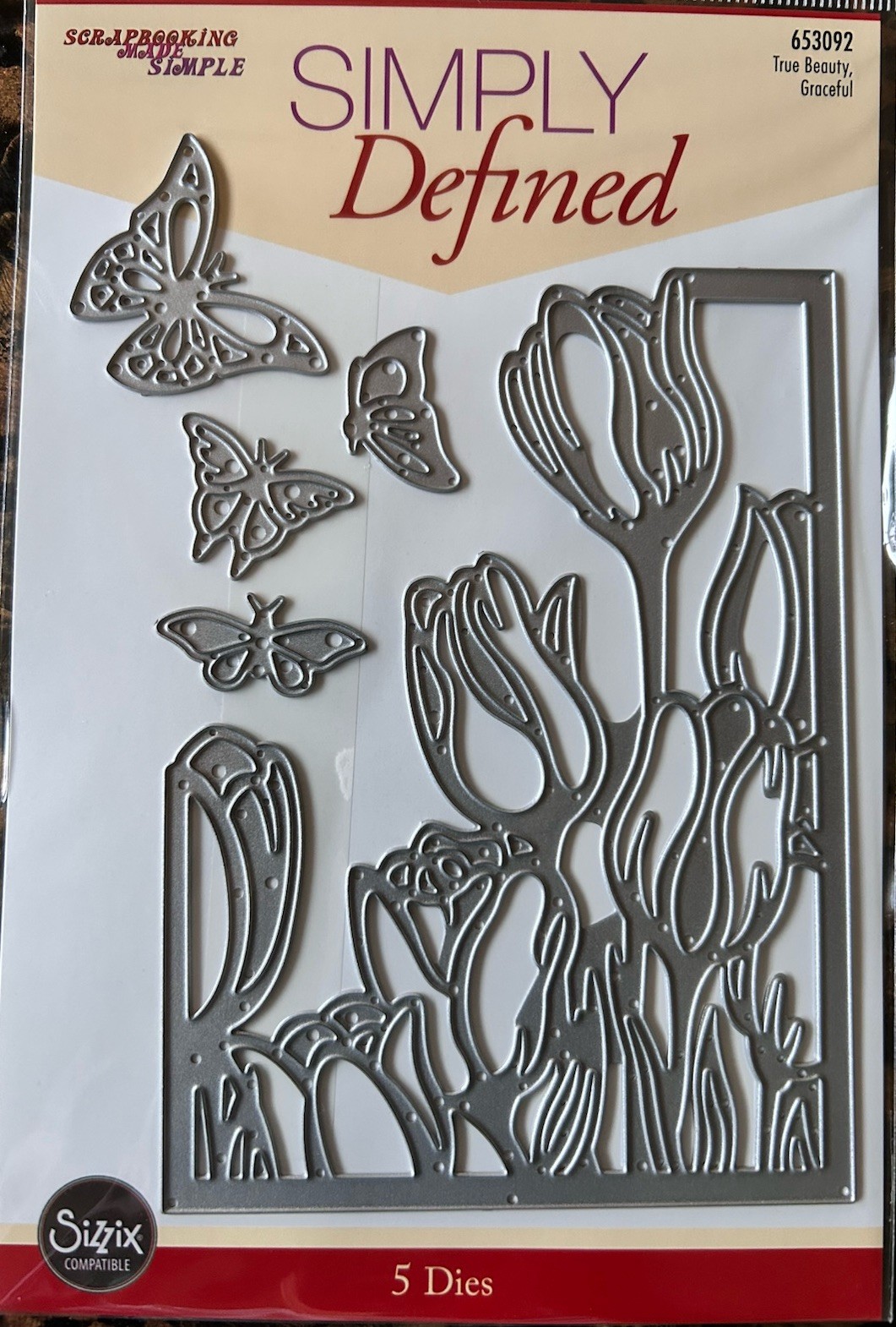 “GRACEFUL” 5 Piece Die Set By Scrapbooking Made Simple