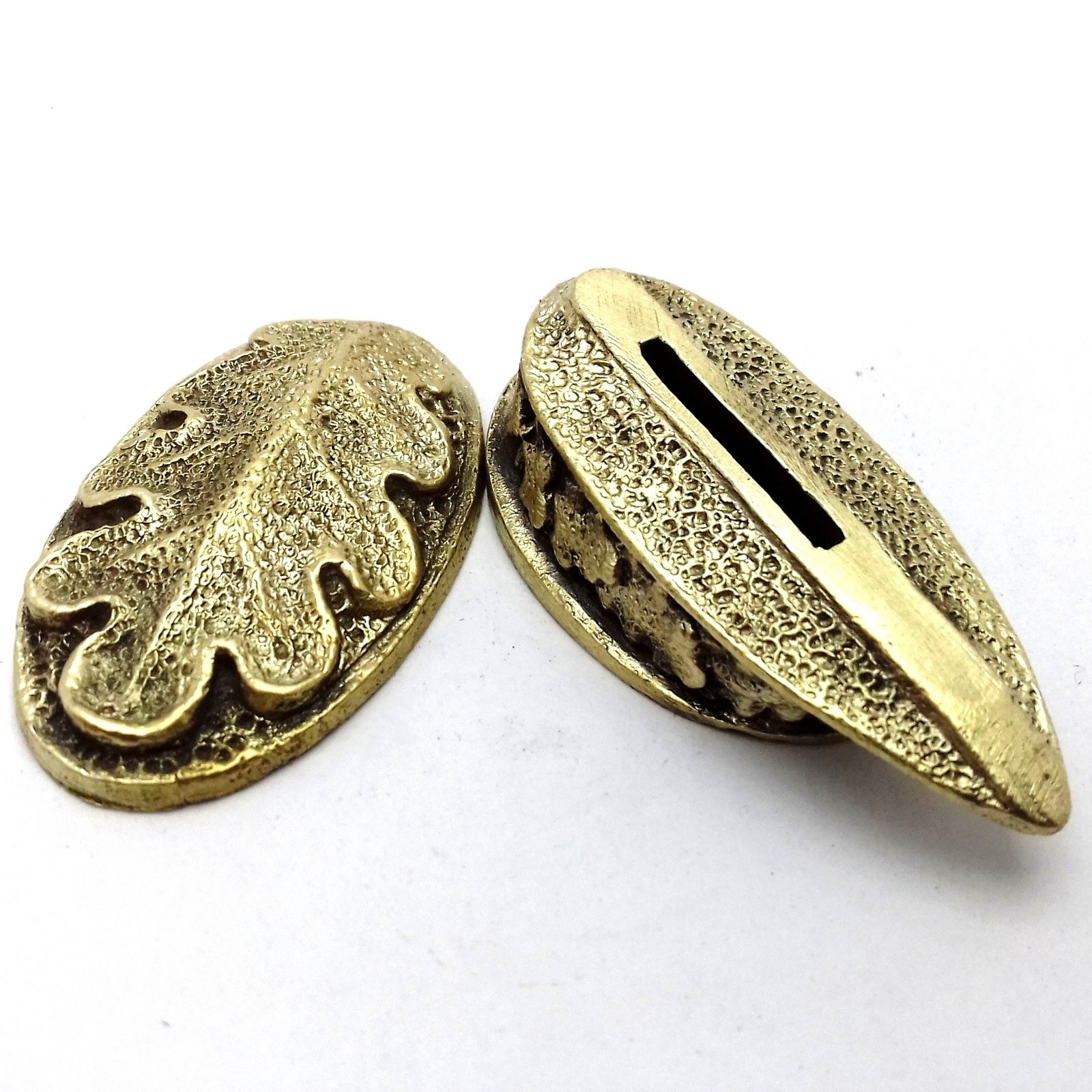 SET OAK SOLID BRONZE FINGER GUARD BOLSTER & POMMEL CUSTOM KNIFE MAKING