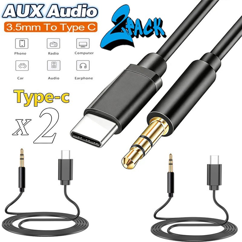 2x For Samsung S26 S25 S24 S23 Ultra Air Pin to 3.5mm AUX Audio Car Adapter Cord