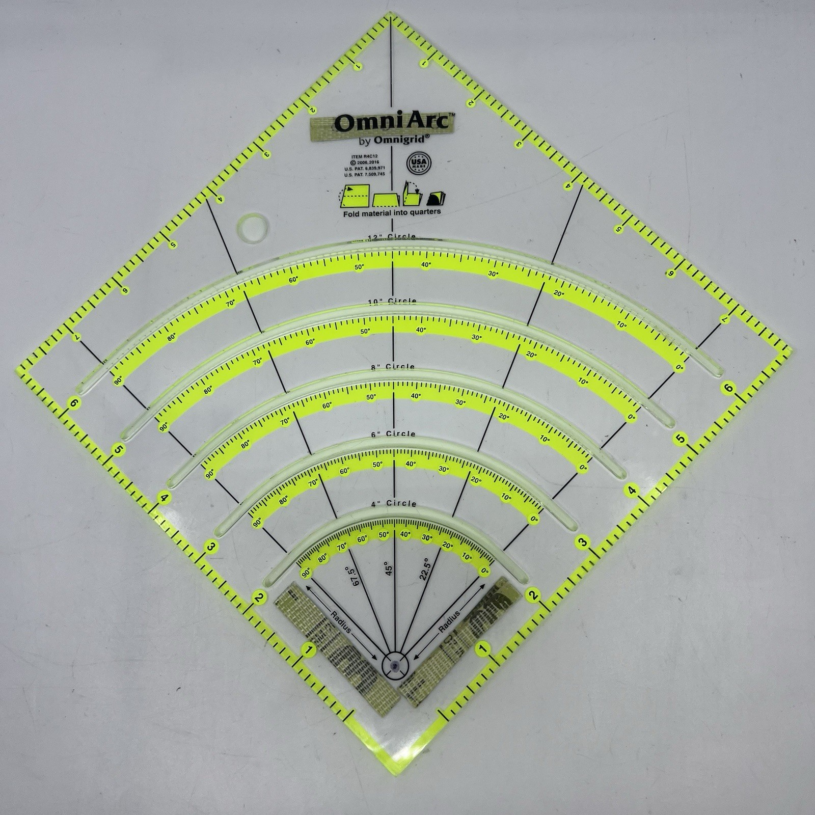 OMNIGRID OmniArc R4C12 Circle Cutter The Non-Slip Ruler