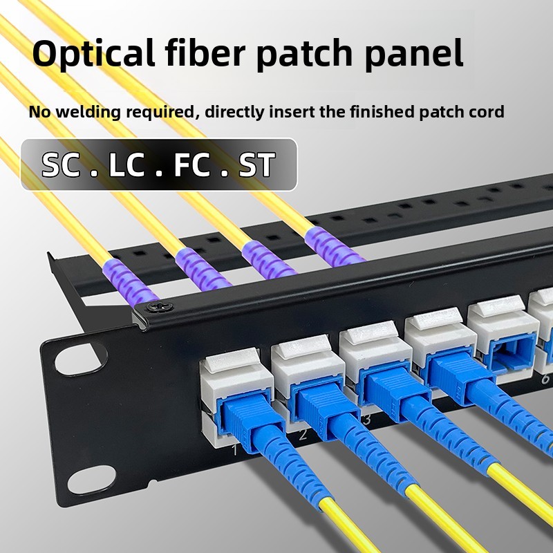 6/8/10/12/16/24/48Core SC/FC/LC/ST 19"Fiber Passthru Panel,alt Corning/CommScope