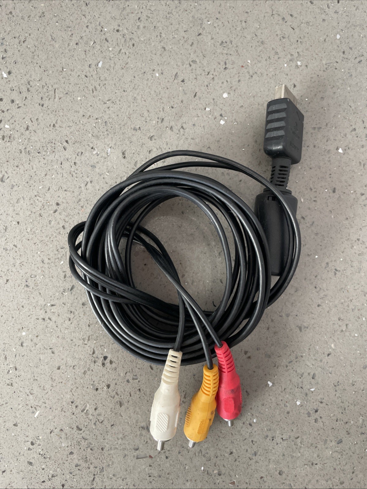 Sony Playstation AV Cable PS1 PS2 Official Audio Video A/V Composite OEM T46