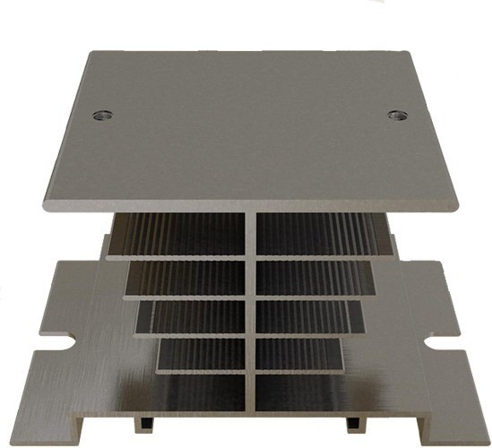 Aluminum Heat Sink SSR Dissipation Single Phase Solid State Relay 25A 120A