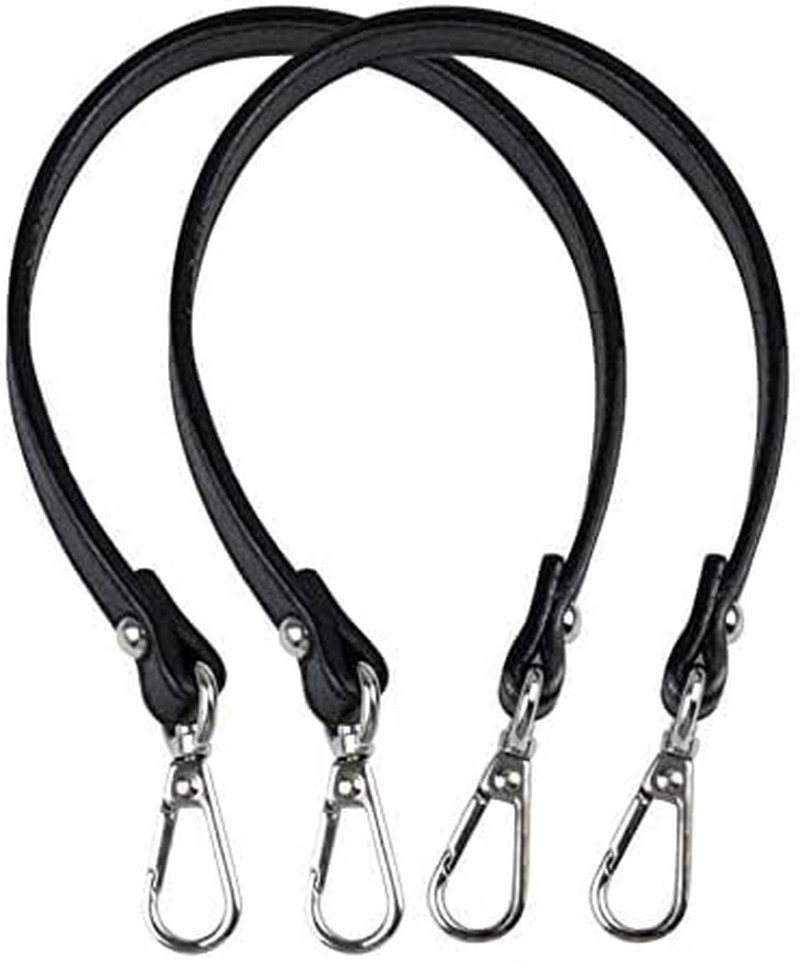 , 2 Pack Short Handbag Strap Replacement Handle for Small Purses, Black (12.79 I