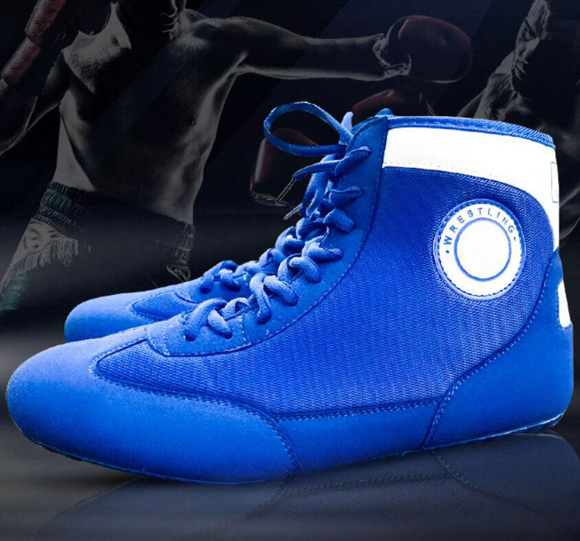 New Men Boy Footwear Light Weight High Top GYM Shoes Adult Wrestling Boxing Boot