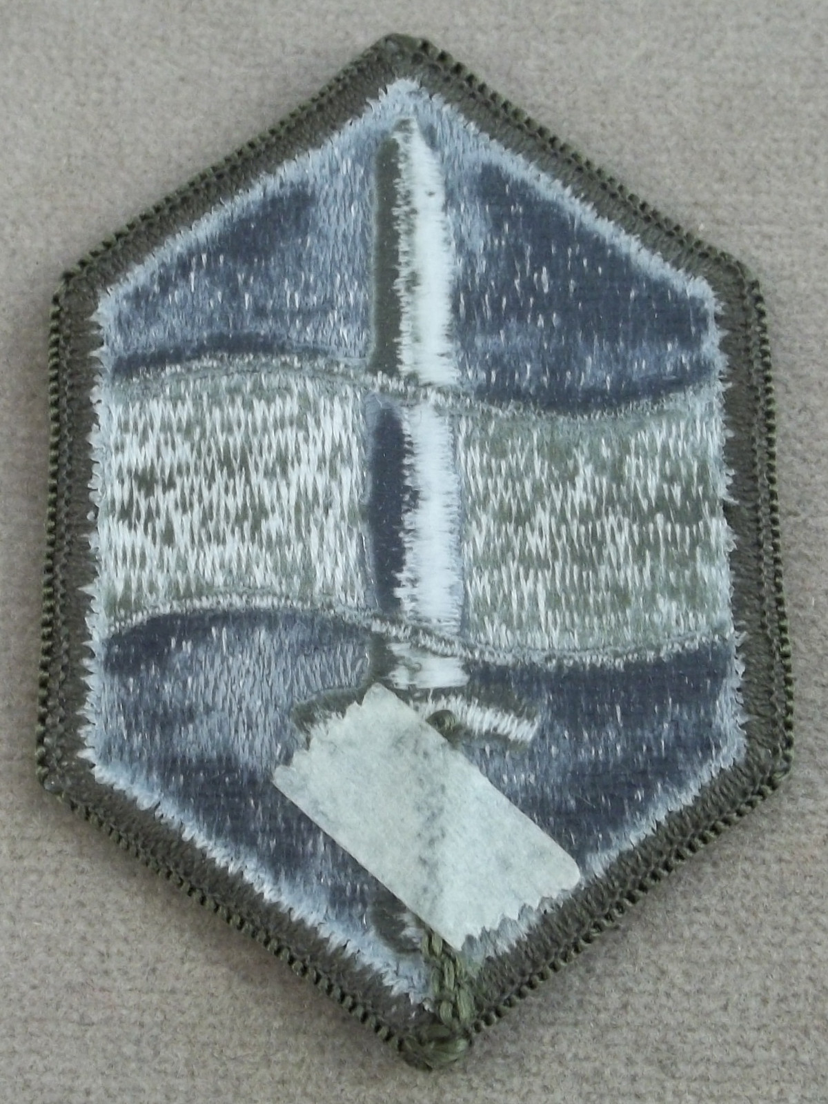 US Army 460th Chemical Brigade Subdued Merrowed Edge Patch
