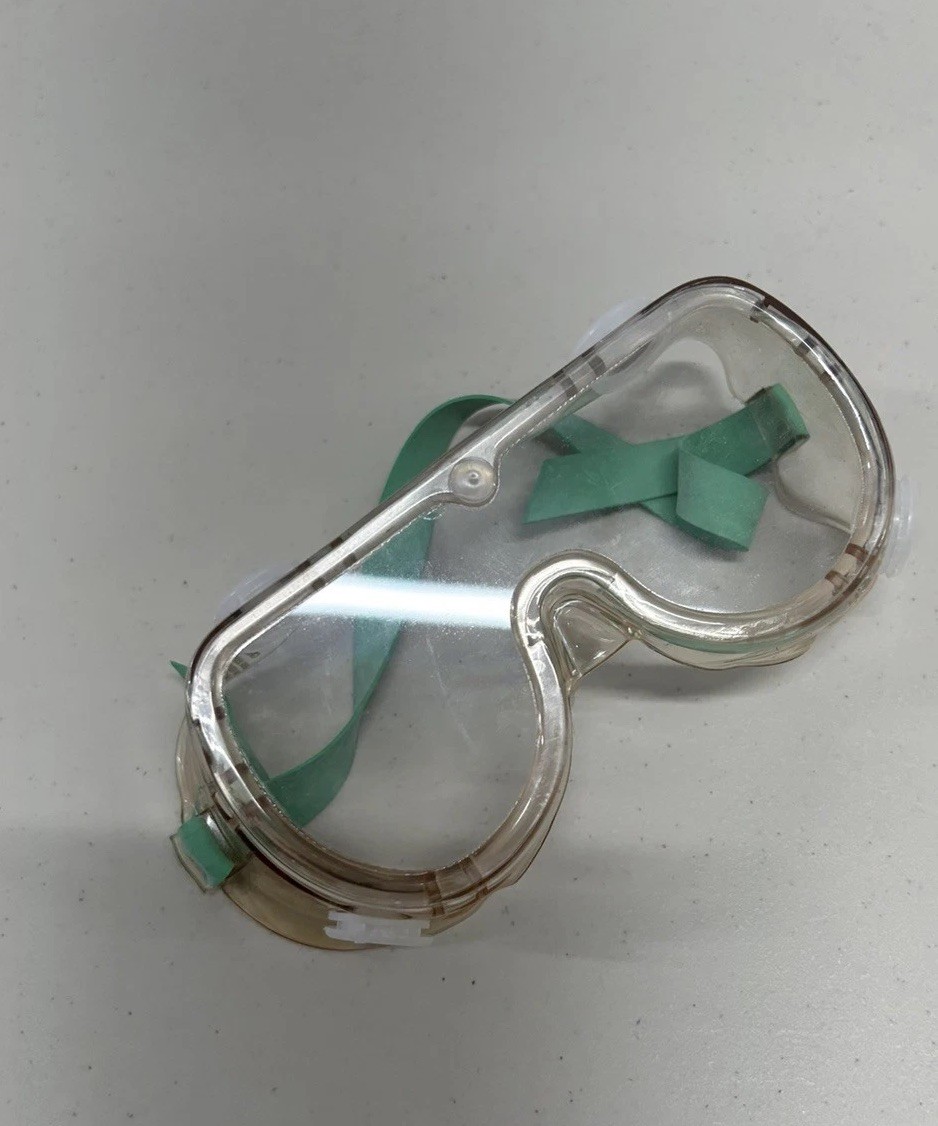 Darkroom Chemical Mixing Goggles - Vintage Photography - Air Vents Prevent Fog.