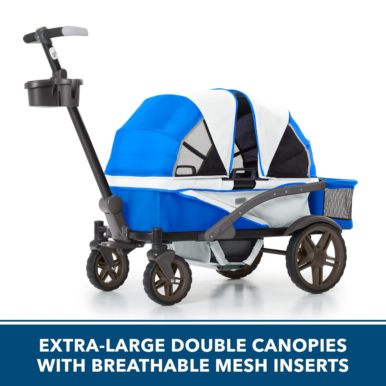 Anthem4 Quad All-Terrain Wagon Stroller with Easy Push and Pull, Removable XL Ca