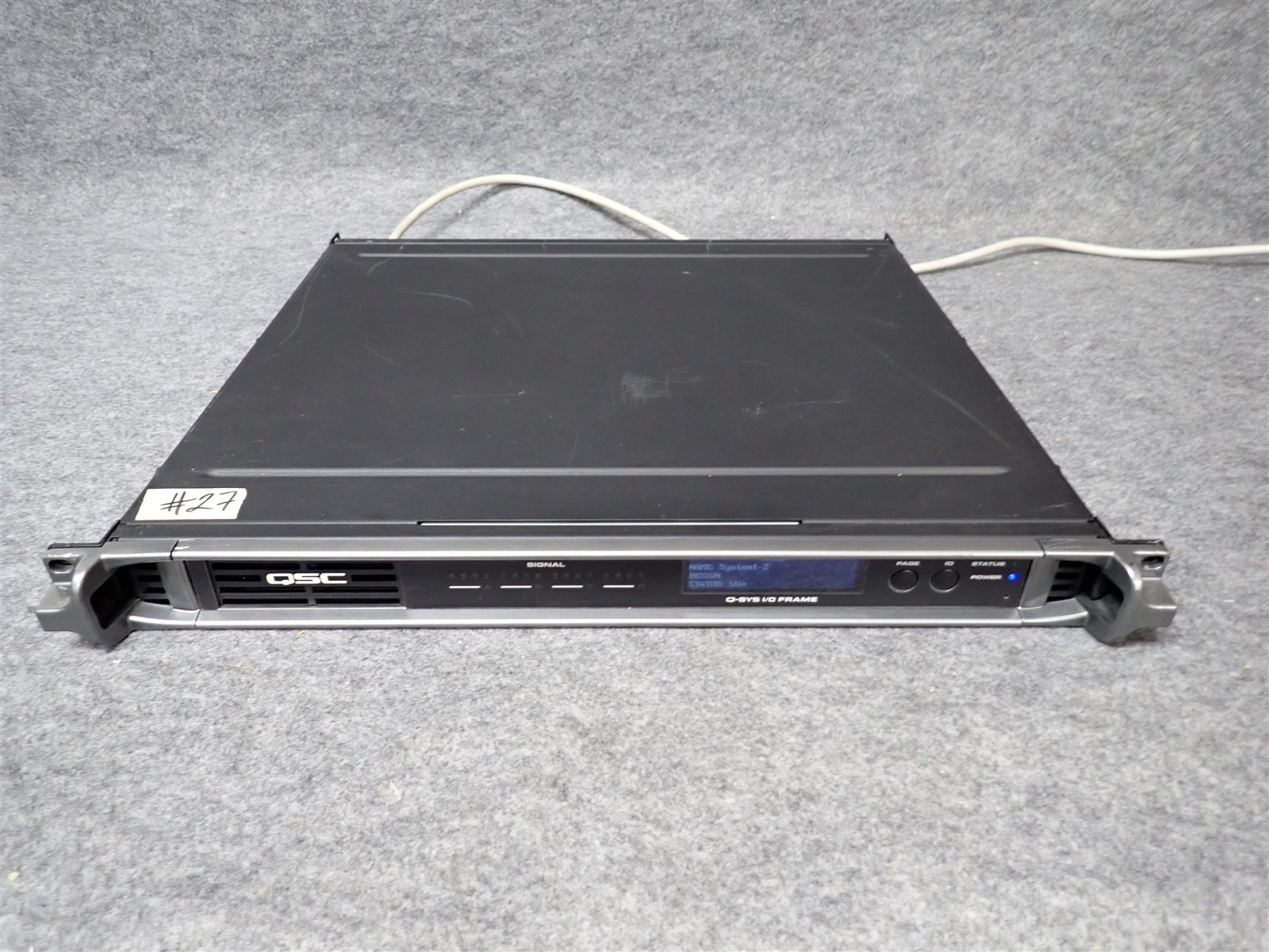 QSC Q-SYS I/O Card Frame Type 2 w/ Four CIML4-HP Mic/Line Input Cards #27 (HH2)