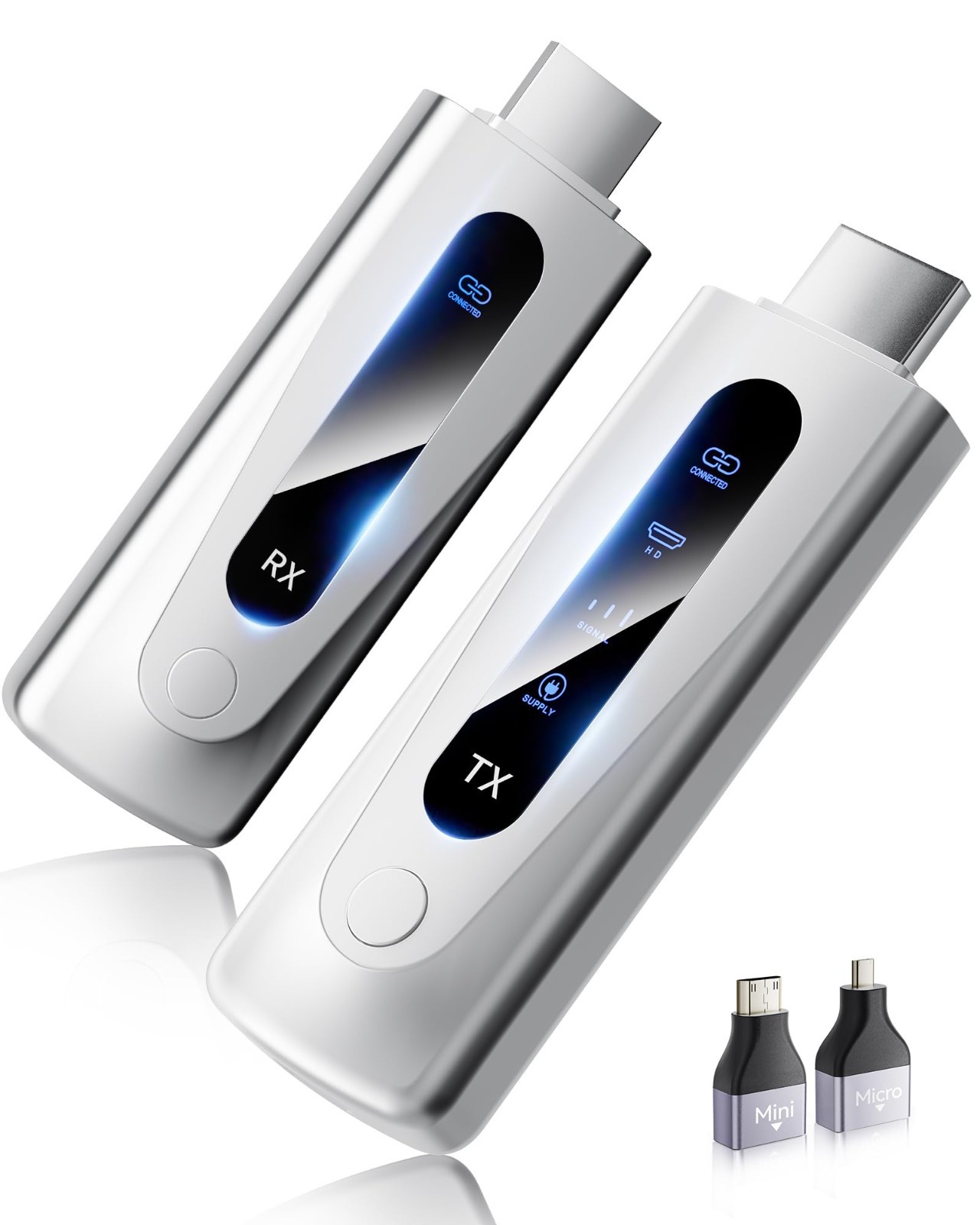 Wireless HDMI Transmitter and Receiver 328FT/100M, 4K Decode 1080P@60Hz Ultra HD
