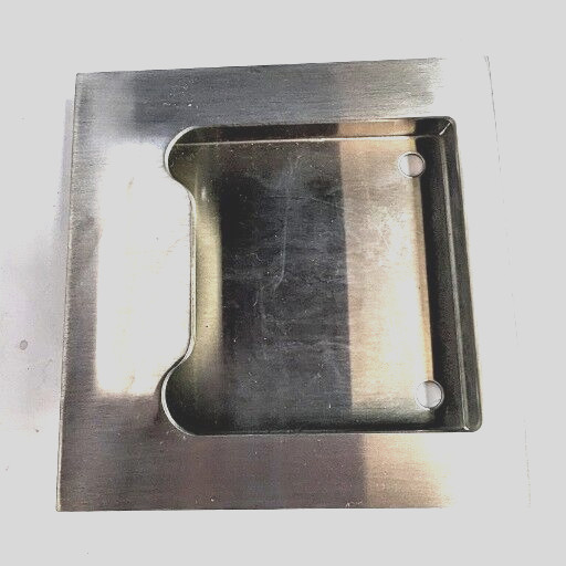 Stainless Steel Recessed Flush Pull Finger Insert Sliding Door Handle 5" x 5"