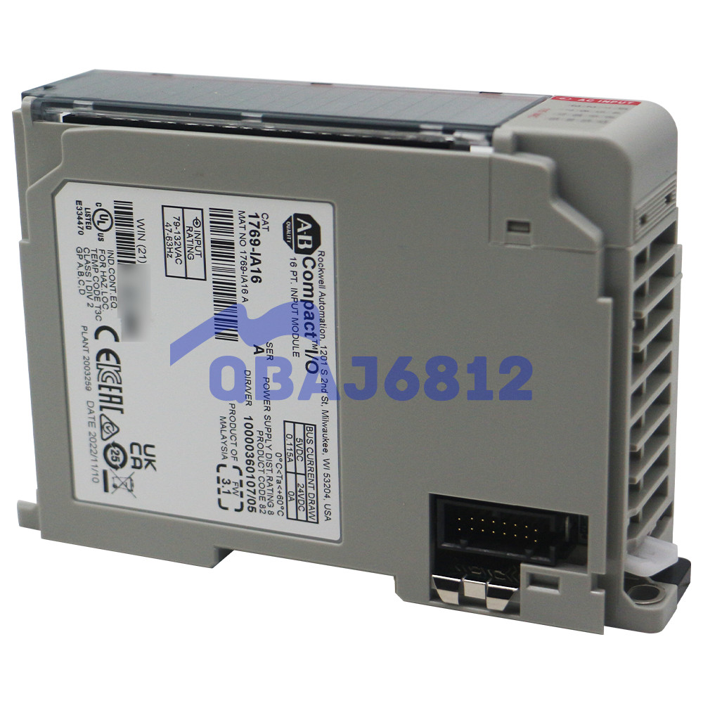 New Allen Bradley 1769-IA16 CompactLogix 16 Point 120 VAC Input Module