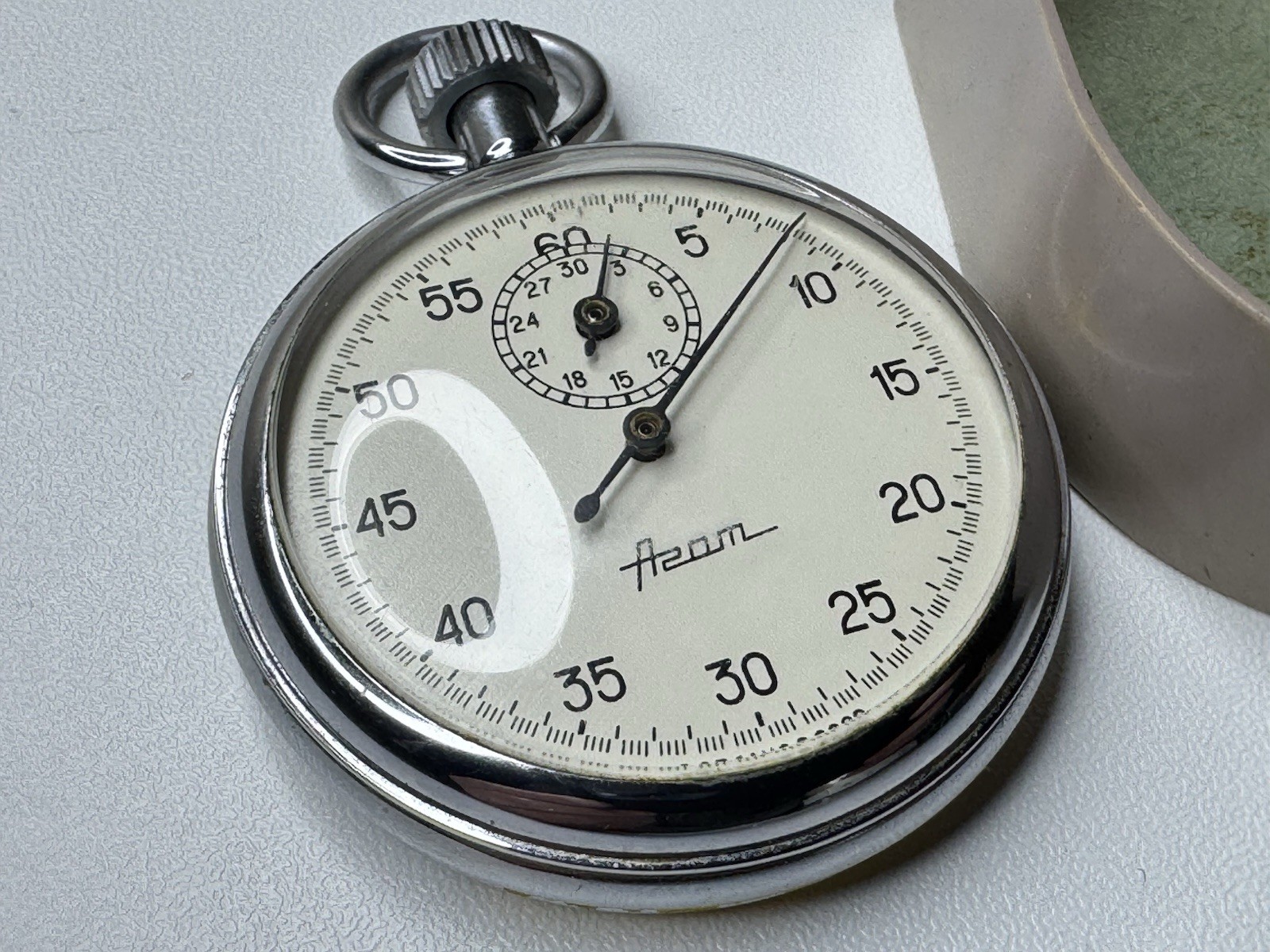 AGAT USSR sports stopwatch, mechanical vintage chronometer, fully working