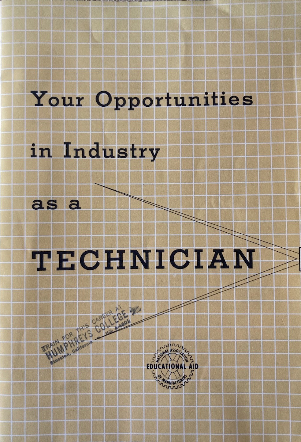 Vtg 1957 “Your Opportunities in Industry as a Technician” Booklet/Humphreys Col