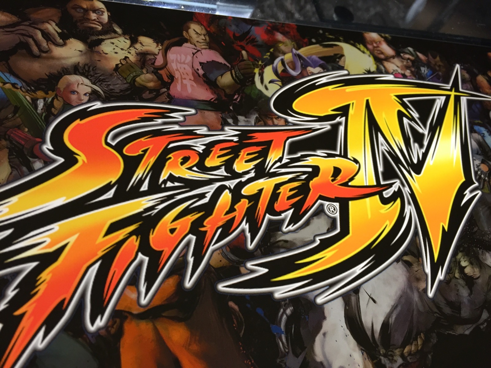 Street FIghter 4 Arcade Marquee 26"x8"