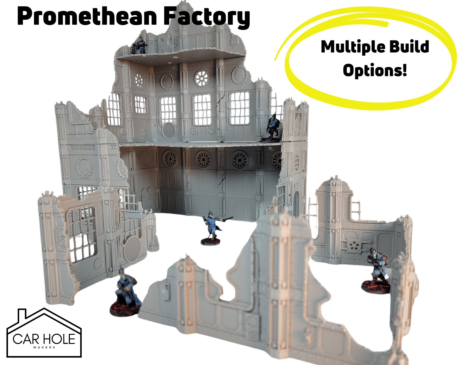 Promethean Factory: Wargaming Terrain Industrial Series Sci-Fi Tabletop Terrain