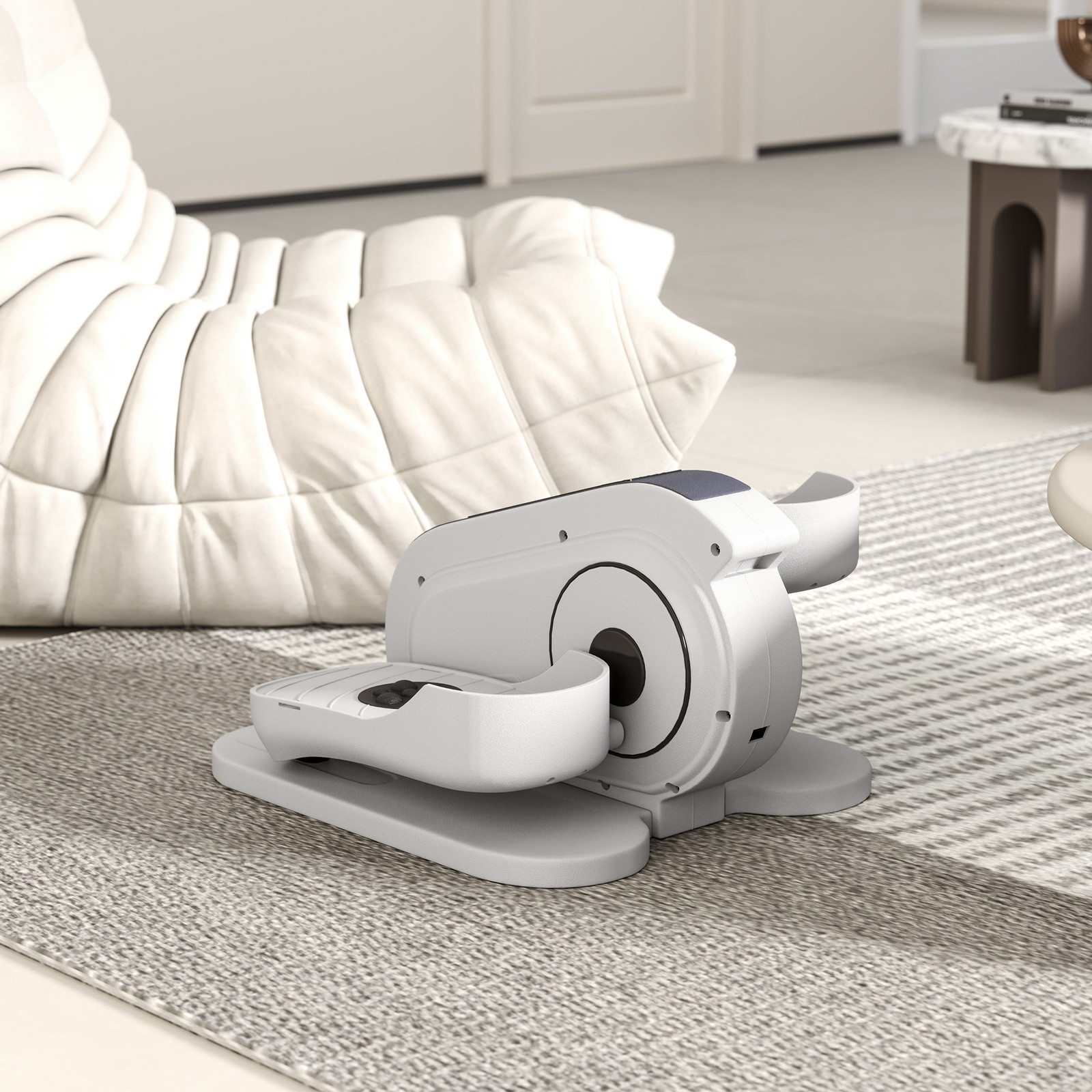 Soozier Under Desk Elliptical Machine with Remote Control, 10 Speeds