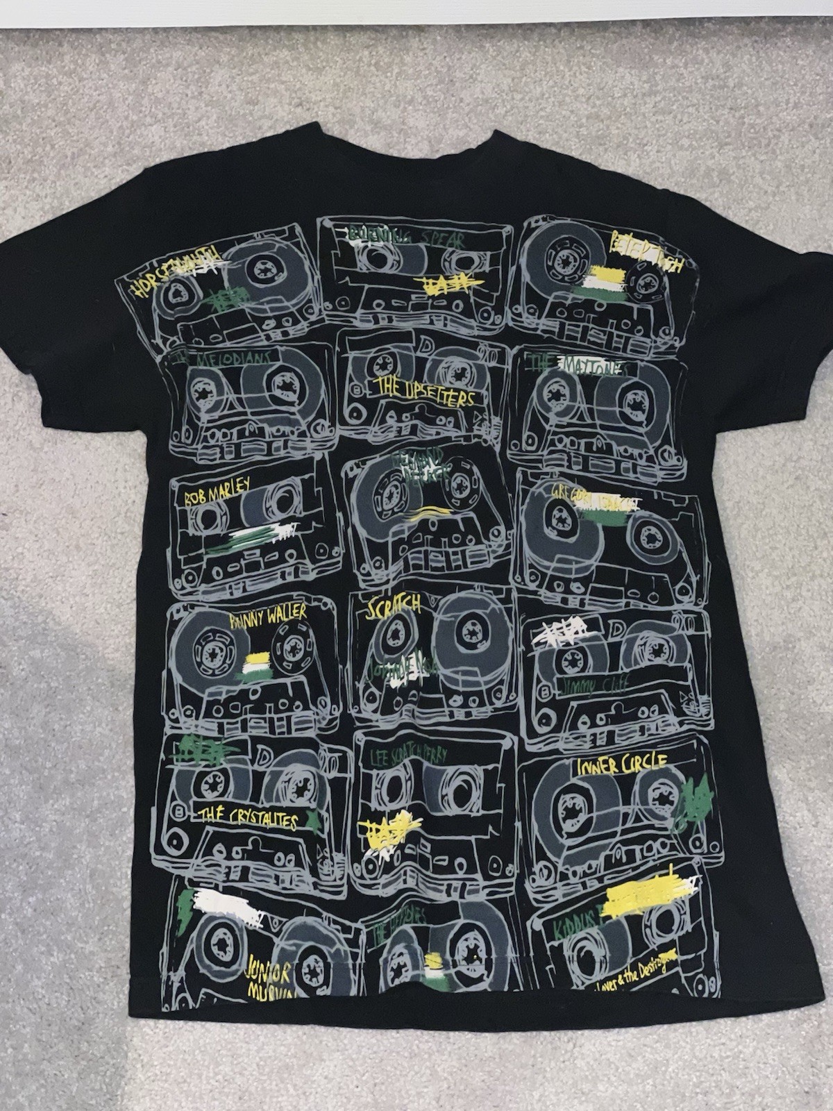 Altamont Grateful Dead Shirt T Shirt Cassette Tape Rolling Stones Hendrix Small