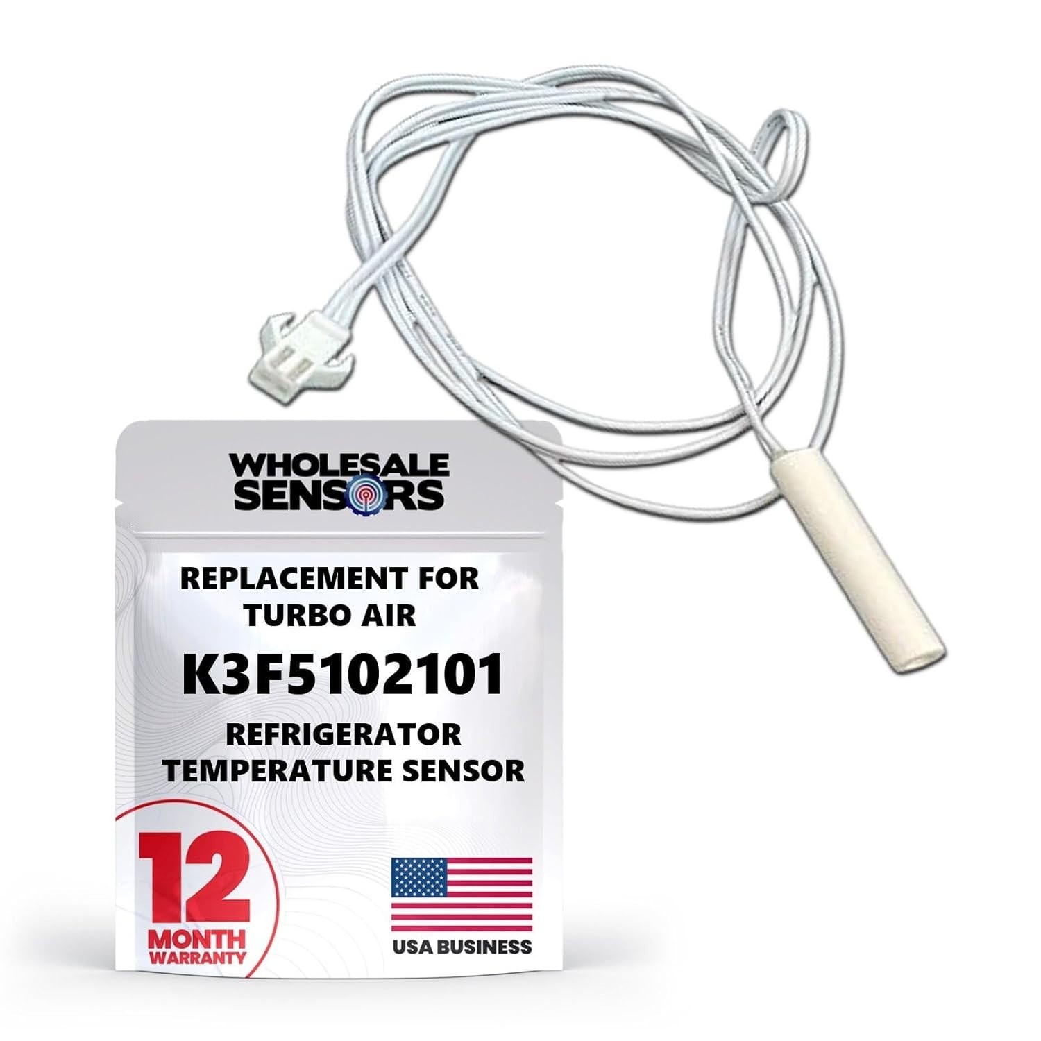 Replacement Turbo Air Refrigeration Temperature Sensor 12- USA Support