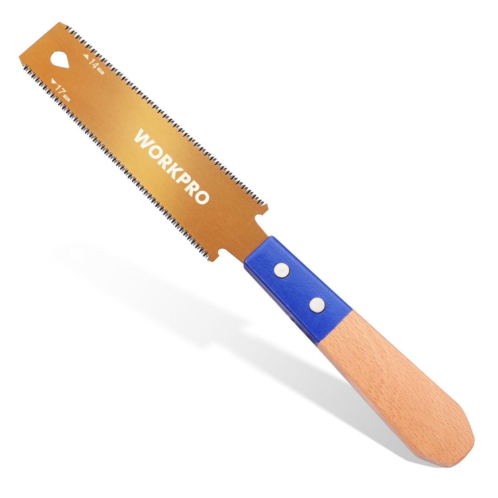 6 Inch Japanese Pull Saw, DoubleEdged Hand Saw for Wood Cutting with 14&17 TP...