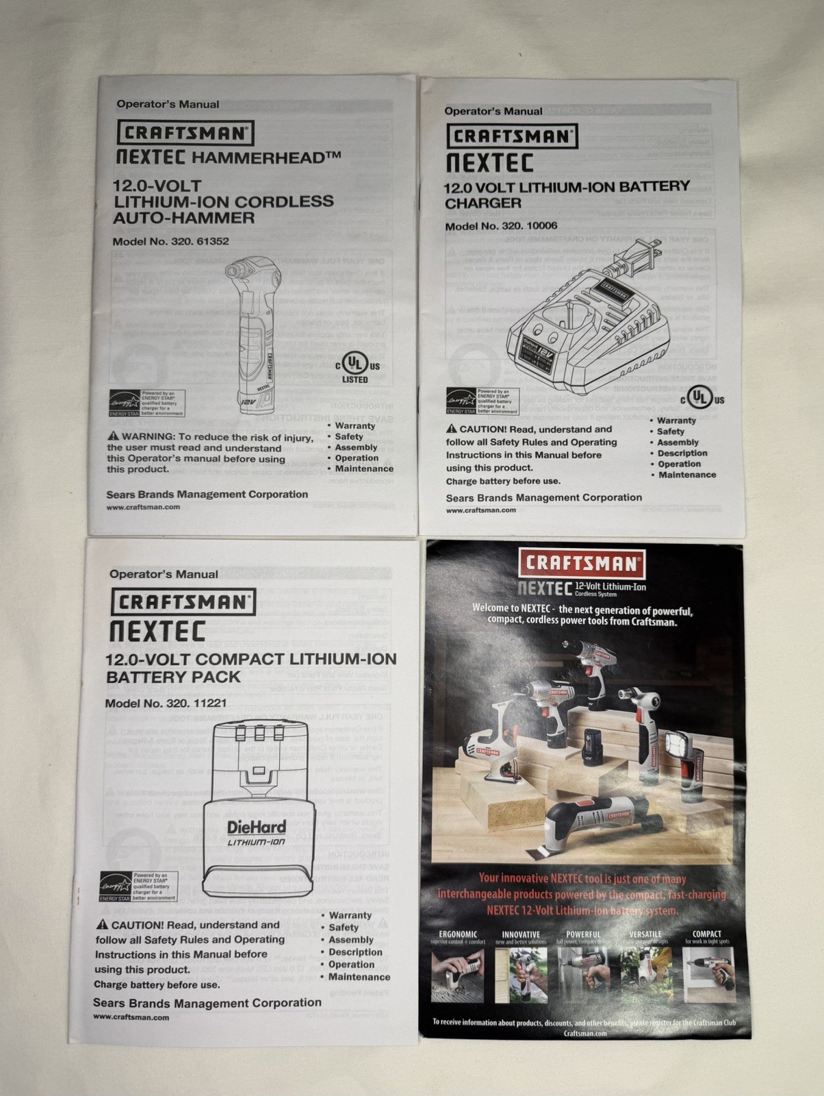 Craftsman Nextec Hammerhead Auto Hammer 12v Complete Kit Model 320.61352