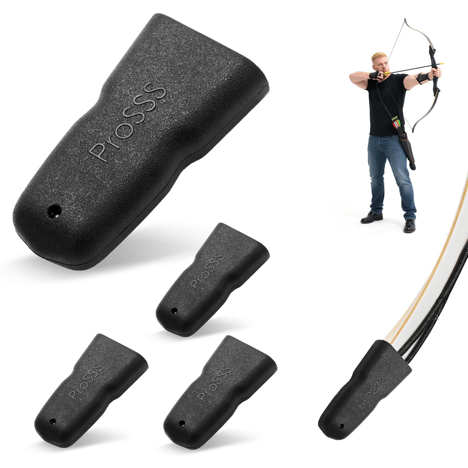 ProSSS Recurve Bow Tip Protector 2 or 4 Pack–Archery Accessories for Recurve...