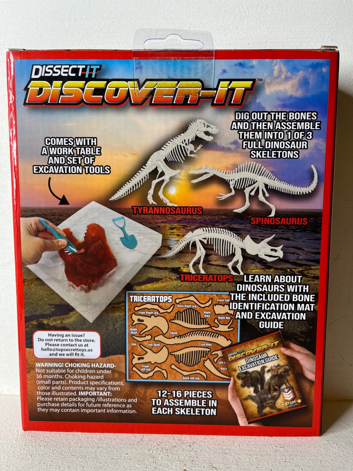 Dissect It Discover-It Dinosaur Dig STEM 6+ Kit - NIOB